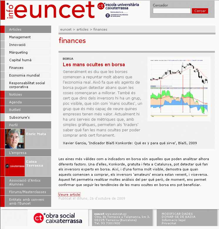 Koncorde en infoEuncet euncet