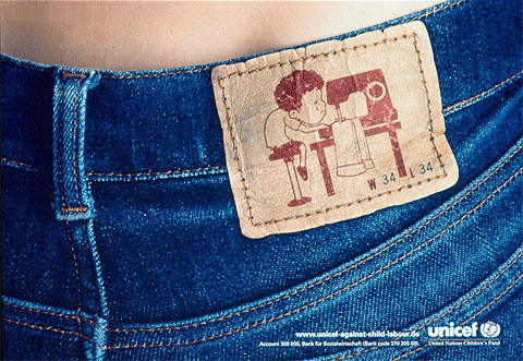 Cartel UNICEF contra la explotación infantil Cartel UNICEF contra la explotación infantil